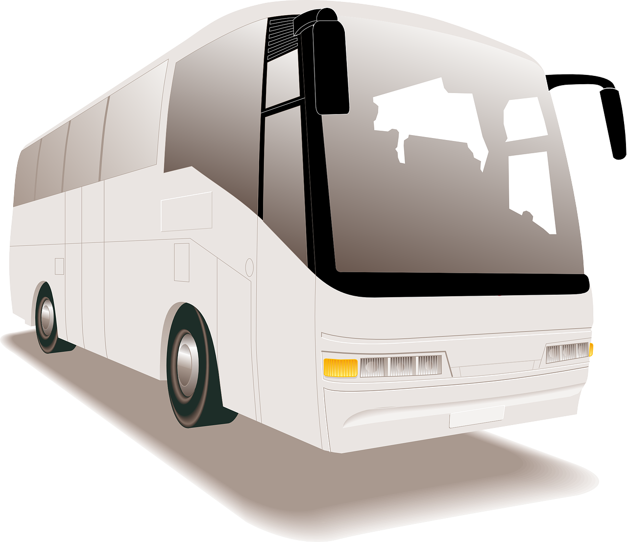 Modern Coach Bus Illustration