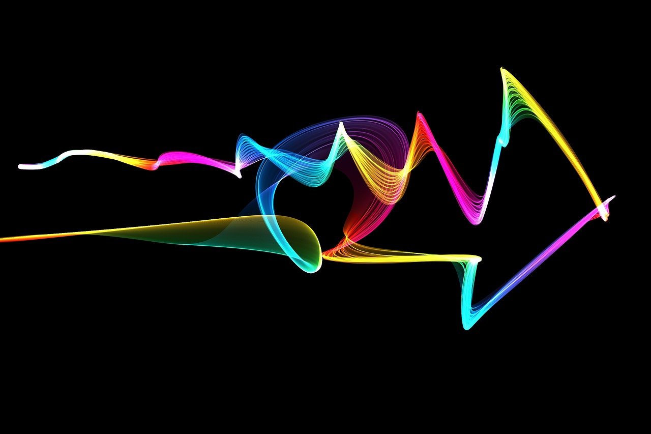 Abstract Neon Wave Wallpaper