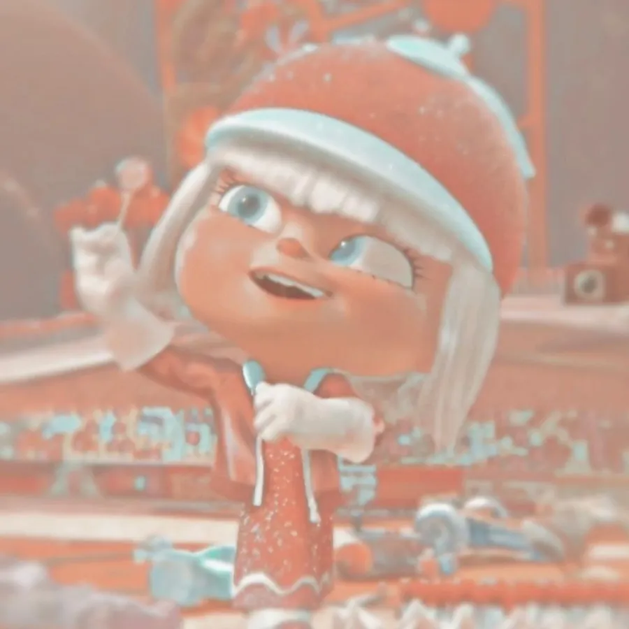 Cute Cartoon Girl in Candy World