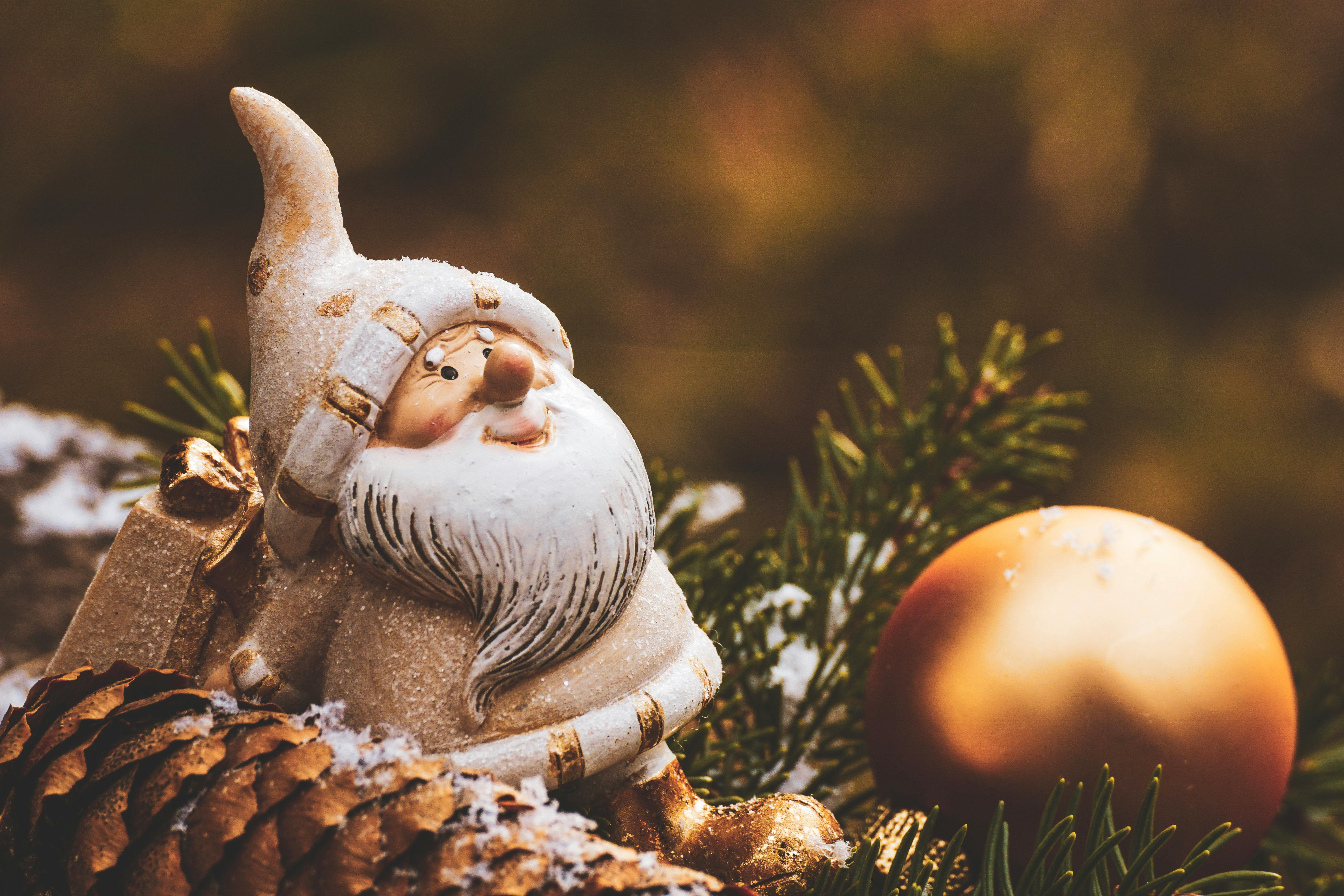 Festive Christmas Gnome Decor with Pinecone