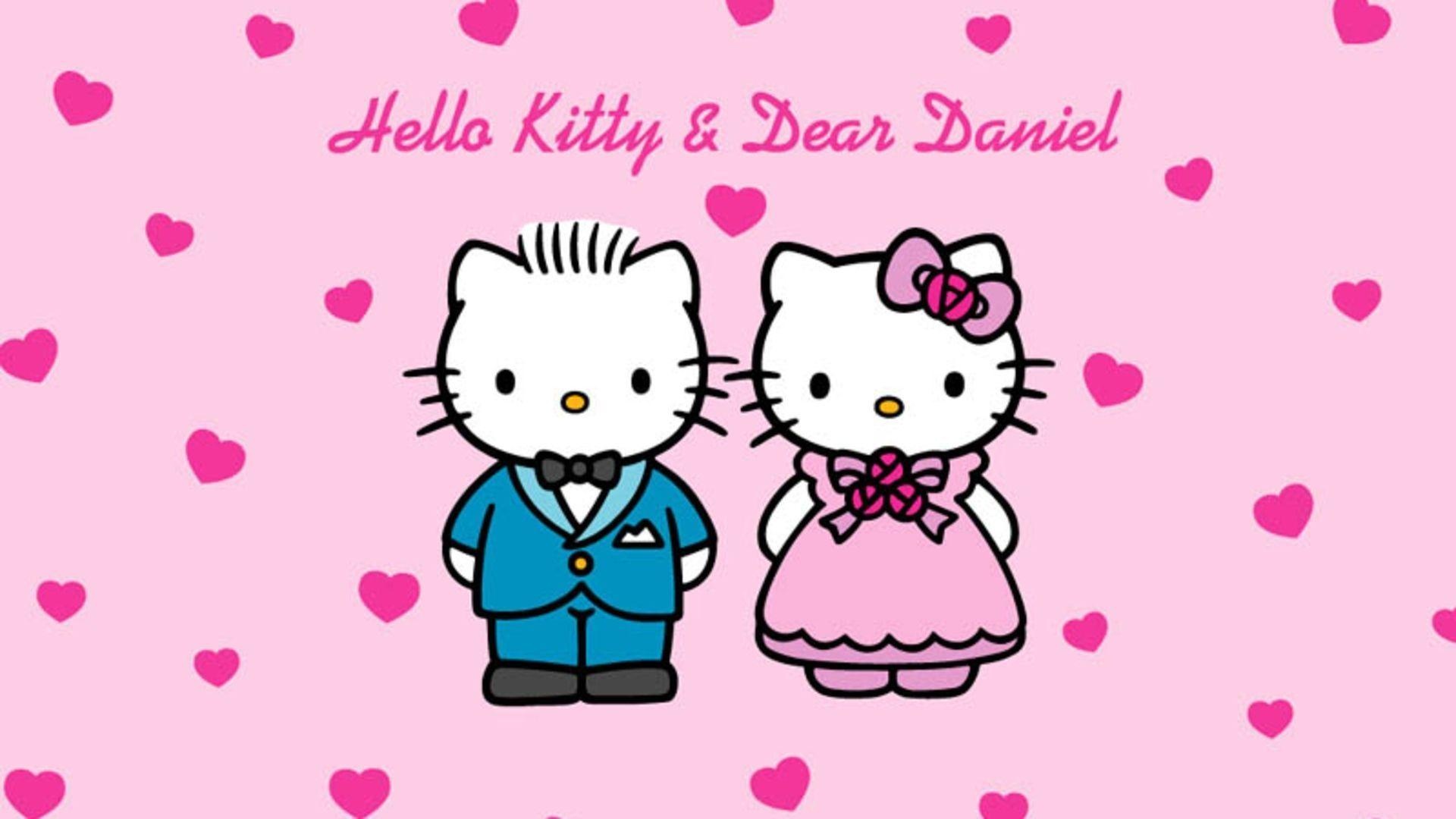Hello Kitty & Dear Daniel Love Wallpaper