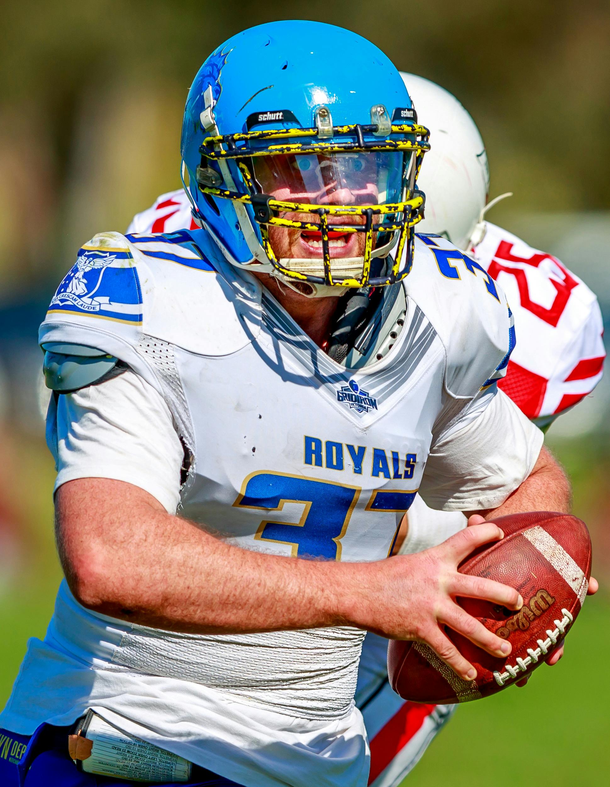 Intense Football Action