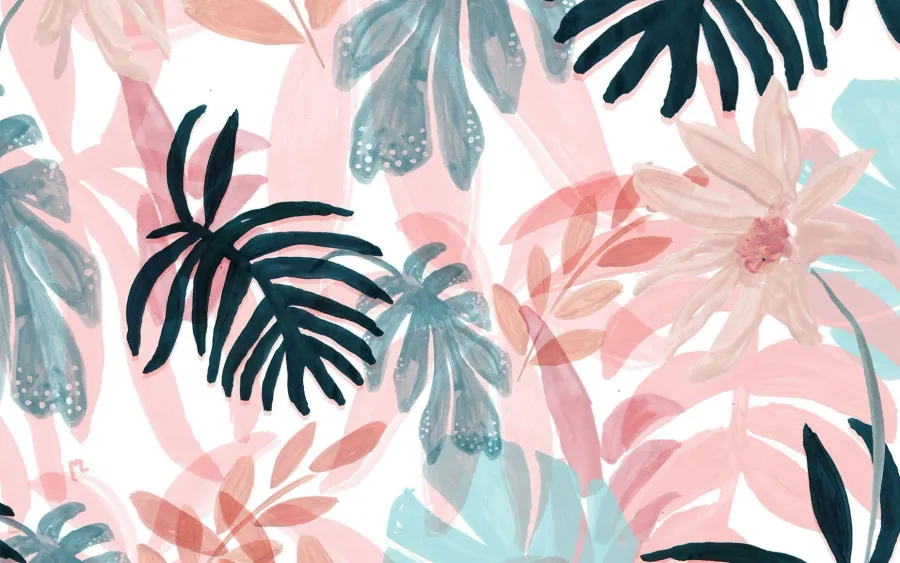 Pastel Botanical Pattern
